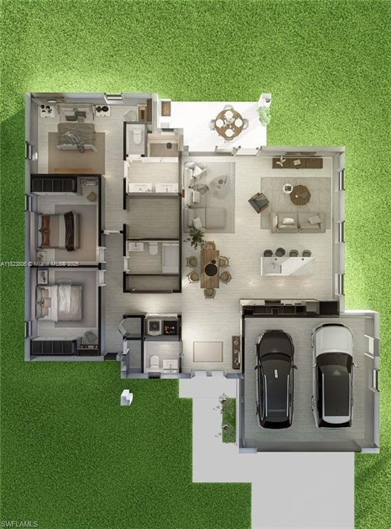3305 18th St W, Lehigh Acres, FL 33971 - view of home floor plan