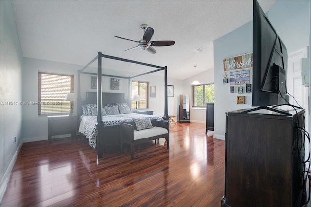 801 NW 156th Ave, Pembroke Pines, FL 33028 - bedroom with lofted ceiling and wood finished floors