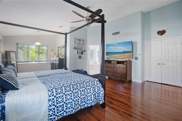 801 NW 156th Ave, Pembroke Pines, FL 33028 - bedroom with vaulted ceiling and wood finished floors