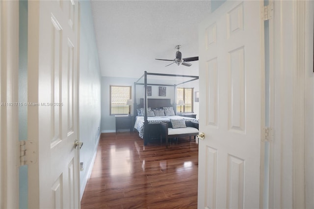 801 NW 156th Ave, Pembroke Pines, FL 33028 - bedroom with wood finished floors and a ceiling fan