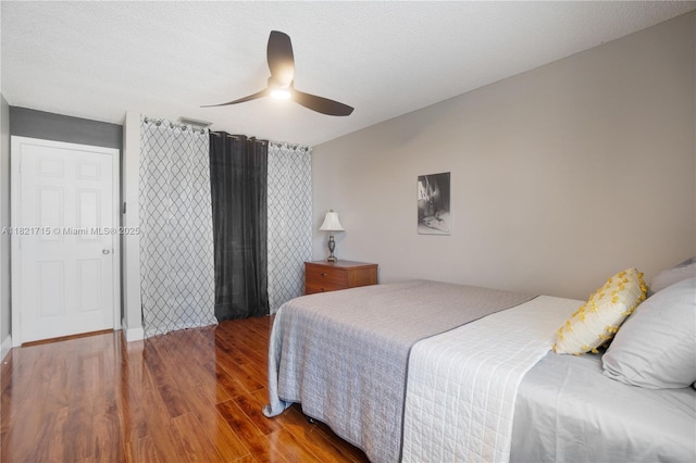 801 NW 156th Ave, Pembroke Pines, FL 33028 - bedroom featuring wood finished floors and a ceiling fan