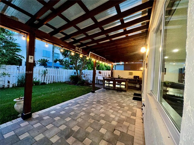 801 NW 156th Ave, Pembroke Pines, FL 33028 - fenced backyard featuring a patio area