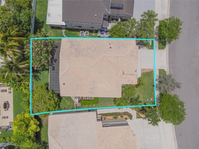801 NW 156th Ave, Pembroke Pines, FL 33028 - aerial view of property's location with property parcel outlined