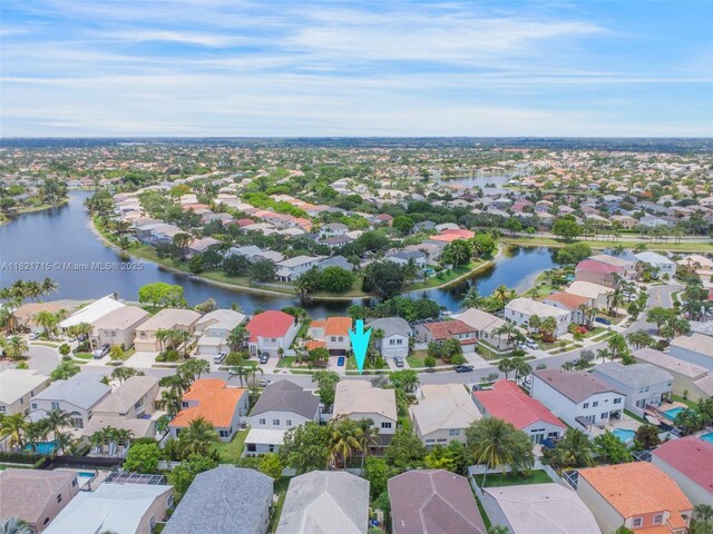 801 NW 156th Ave, Pembroke Pines, FL 33028 - aerial perspective of suburban area with a large body of water