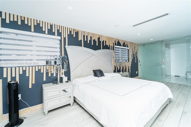 3404 Garden Ln, Miramar, FL 33023 - bedroom with light wood-type flooring and recessed lighting
