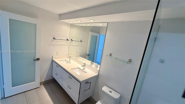 900 Bay Dr Unit 906, Miami Beach, FL 33141 - full bathroom with double vanity and recessed lighting