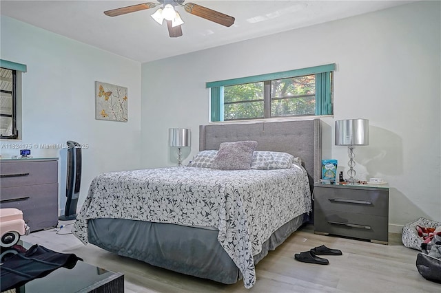 1395 NE 178th St, North Miami Beach, FL 33162 - bedroom with light wood-style floors and ceiling fan