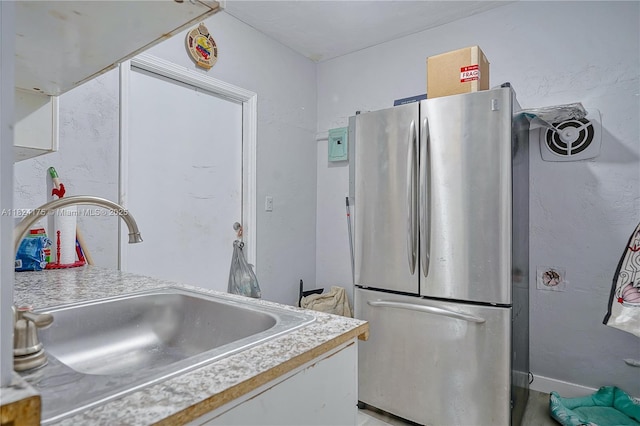 1395 NE 178th St, North Miami Beach, FL 33162 - kitchen featuring freestanding refrigerator and light countertops