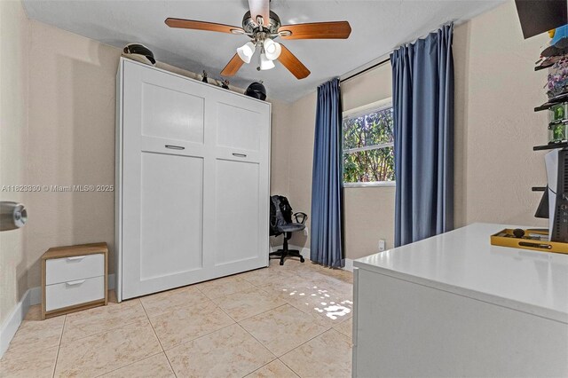 10371 SW 146th St, Miami, FL 33176 - home office featuring ceiling fan and light tile patterned flooring