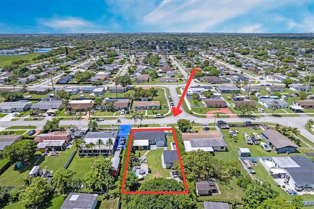 10371 SW 146th St, Miami, FL 33176 - aerial perspective of suburban area featuring property boundaries highlighted