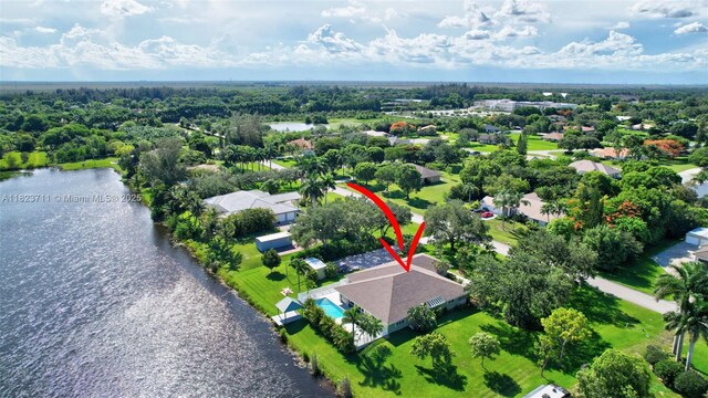 20406 SW 54th Pl, Pembroke Pines, FL 33332 - aerial perspective of suburban area featuring a nearby body of water
