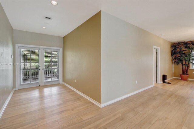 20406 SW 54th Pl, Pembroke Pines, FL 33332 - unfurnished room featuring light wood-style floors and recessed lighting