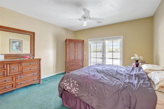20406 SW 54th Pl, Pembroke Pines, FL 33332 - bedroom with carpet floors and a ceiling fan