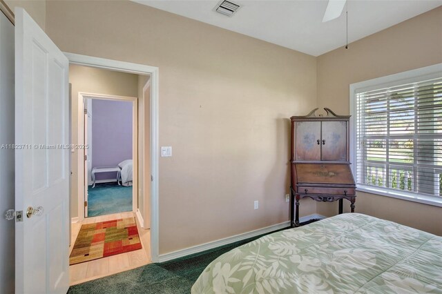 20406 SW 54th Pl, Pembroke Pines, FL 33332 - bedroom with carpet floors and ceiling fan