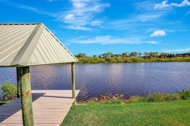 20406 SW 54th Pl, Pembroke Pines, FL 33332 - dock area featuring a water view