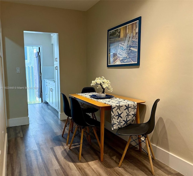 8132 Harding Ave Unit 2, Miami Beach, FL 33141 - dining room featuring wood finished floors
