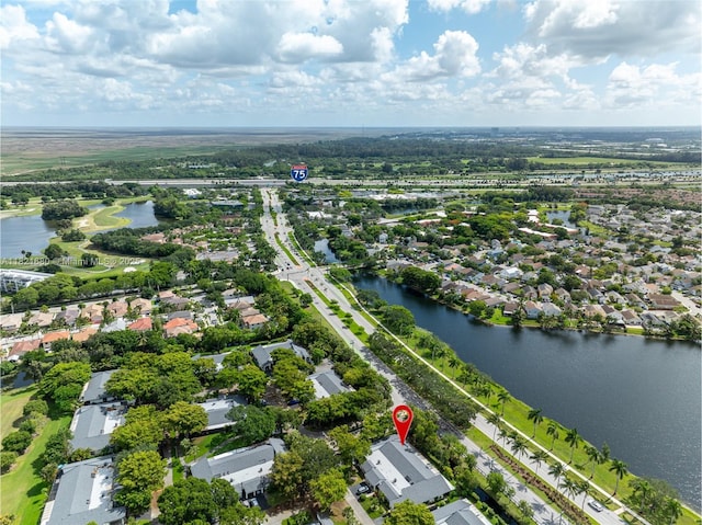 272 Fairway Cir Unit 98, Weston, FL 33326 - view of property location featuring a large body of water and nearby suburban area