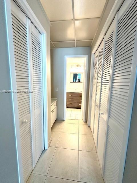 3505 S Ocean Dr Unit 419, Hollywood, FL 33019 - hall featuring light tile patterned floors