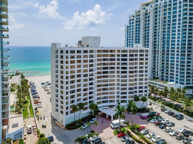 3505 S Ocean Dr Unit 419, Hollywood, FL 33019 - view of apartment building / complex featuring a water view and a view of city