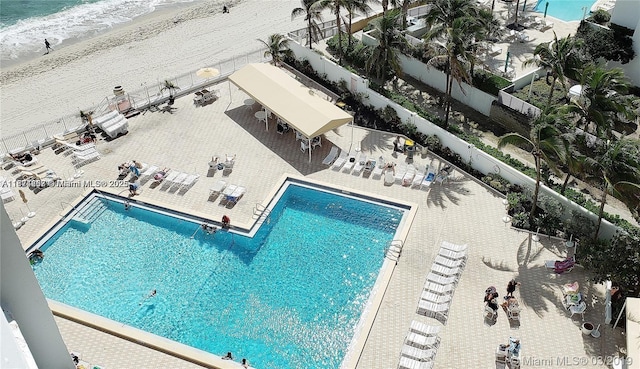 3505 S Ocean Dr Unit 419, Hollywood, FL 33019 - community pool featuring a patio area