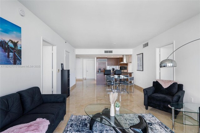 495 Brickell Unit 5705, Miami, FL 33131 - view of living area