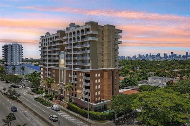 2425 SW 27th Ave Unit 705, Miami, FL 33145 - property at dusk with a skyline view