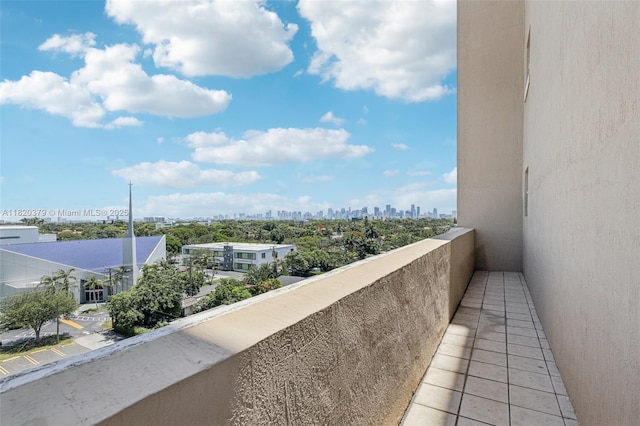 2425 SW 27th Ave Unit 705, Miami, FL 33145 - balcony featuring a skyline view