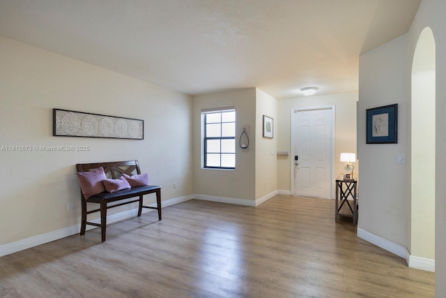 3324 W 90, Hialeah, FL 33018 - entrance foyer featuring arched walkways and wood finished floors