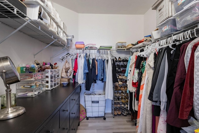 3324 W 90, Hialeah, FL 33018 - walk in closet with light wood-style floors