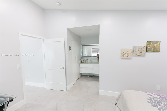 3813 SW 149th Pl, Miami, FL 33185 - bedroom with light marble finish flooring and ensuite bathroom