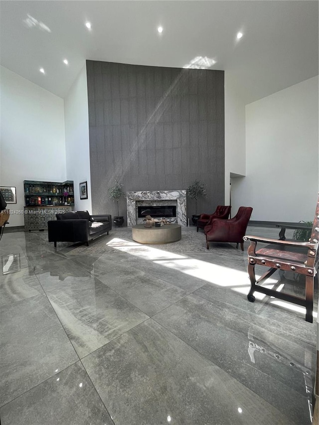 5811 SW 33rd Ter, Hollywood, FL 33312 - community lobby with a towering ceiling and recessed lighting