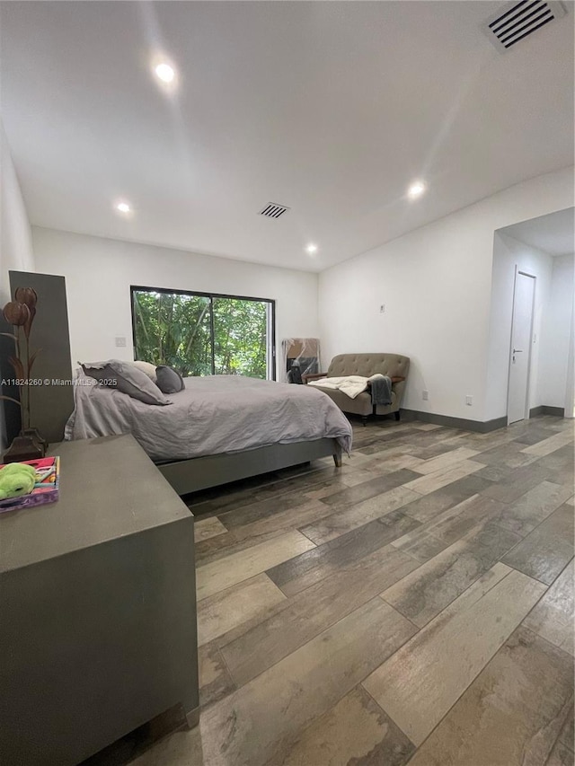 5811 SW 33rd Ter, Hollywood, FL 33312 - bedroom featuring hardwood / wood-style flooring and recessed lighting