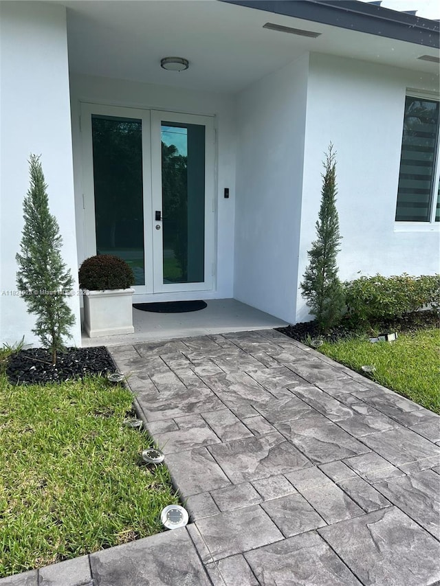 18100 SW 175th St, Miami, FL 33187 - entrance to property featuring french doors and stucco siding