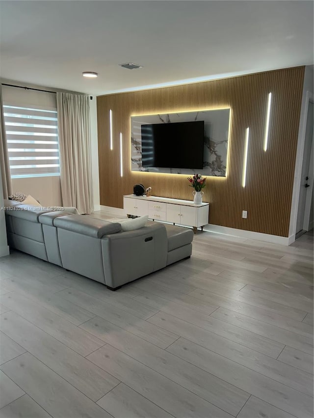18100 SW 175th St, Miami, FL 33187 - living area featuring wood finished floors and wood walls