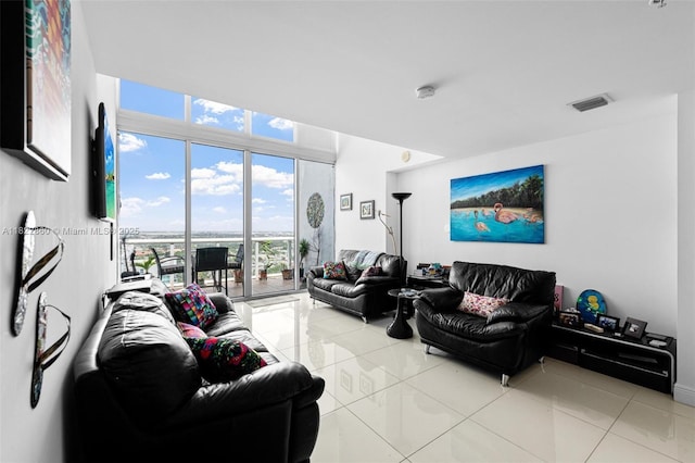 1861 NW S River Dr Unit Ph-01, Miami, FL 33125 - living room with light tile patterned flooring