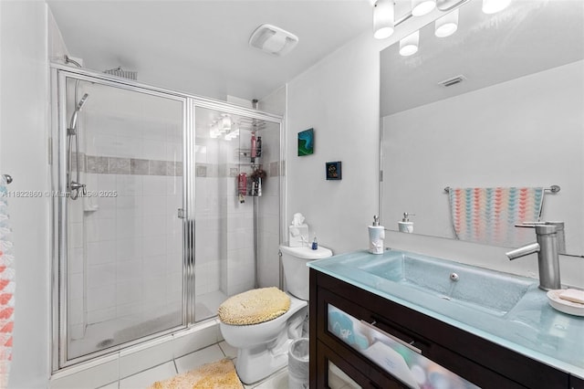 1861 NW S River Dr Unit Ph-01, Miami, FL 33125 - full bath featuring vanity, a shower stall, and tile patterned floors