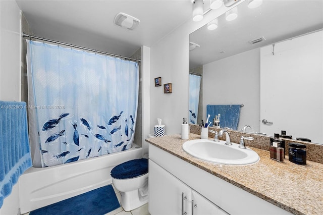 1861 NW S River Dr Unit Ph-01, Miami, FL 33125 - full bathroom featuring vanity, shower / tub combo with curtain, and tile patterned flooring