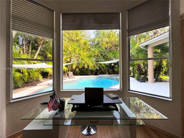 375 Sabal Way, Weston, FL 33326 - interior space with baseboards and wood finished floors