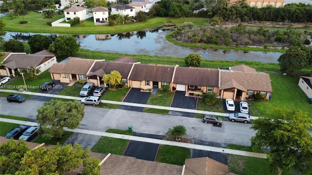 9410 S Meadows Cir, Miramar, FL 33025 - aerial perspective of suburban area featuring a nearby body of water