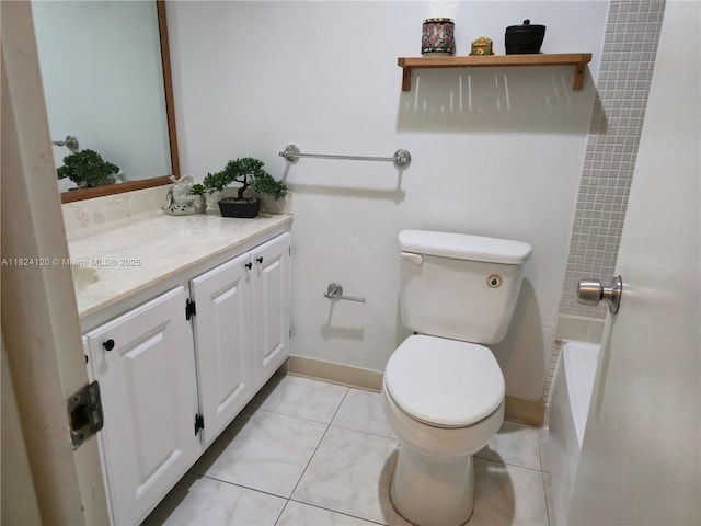 9410 S Meadows Cir, Miramar, FL 33025 - bathroom with vanity, tile patterned flooring, and shower / tub combination