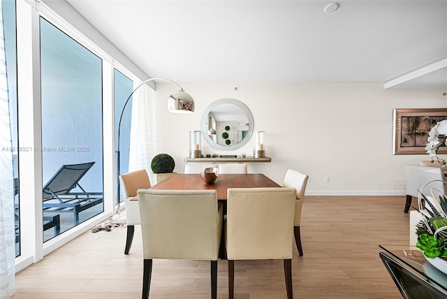 2711 S Ocean Dr Unit 3003, Hollywood, FL 33019 - dining room with light wood-style flooring