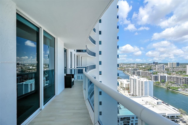 2711 S Ocean Dr Unit 3003, Hollywood, FL 33019 - balcony featuring a water view and a city view