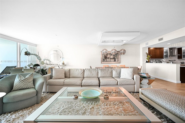 2711 S Ocean Dr Unit 3003, Hollywood, FL 33019 - living room featuring wood finished floors