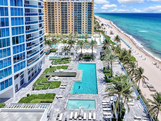 2711 S Ocean Dr Unit 3003, Hollywood, FL 33019 - bird's eye view of a pool and unending shoreline