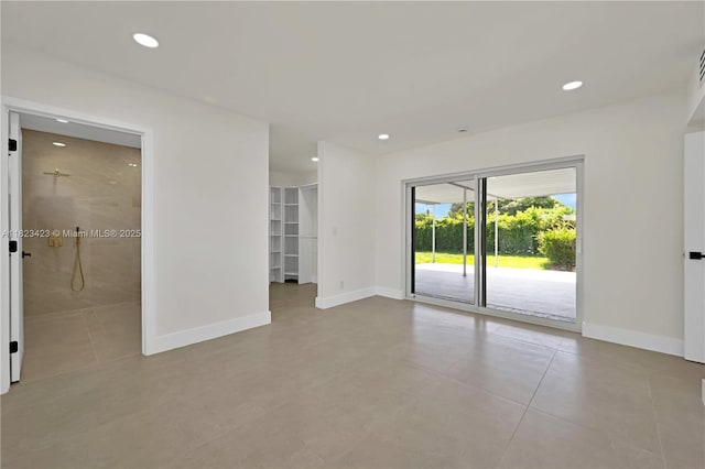 3917 Adams St, Hollywood, FL 33021 - tiled empty room featuring recessed lighting