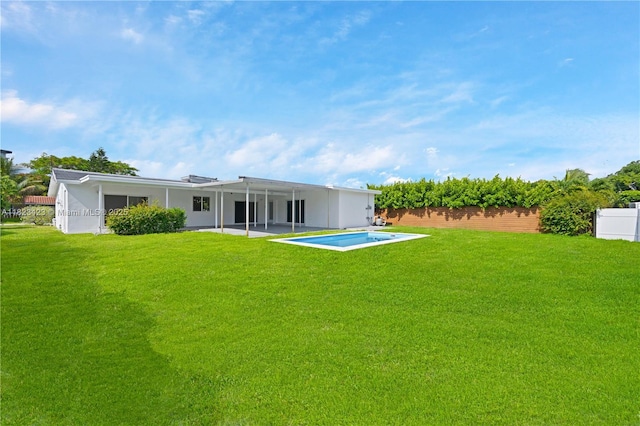 3917 Adams St, Hollywood, FL 33021 - view of yard with a patio and an outdoor pool