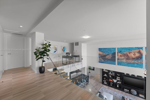 4701 N Meridian Ave Unit 217, Miami Beach, FL 33140 - living area featuring a desk and recessed lighting