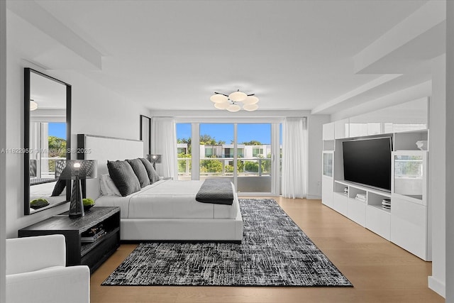 4701 N Meridian Ave Unit 217, Miami Beach, FL 33140 - bedroom featuring light wood-type flooring