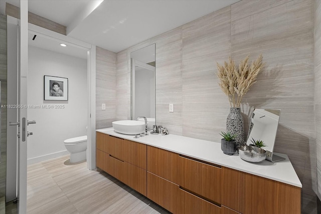 4701 N Meridian Ave Unit 217, Miami Beach, FL 33140 - bathroom with vanity and recessed lighting