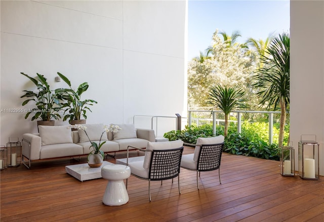 4701 N Meridian Ave Unit 217, Miami Beach, FL 33140 - deck with outdoor lounge area